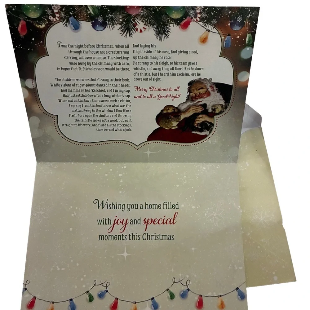 Lot of 12 Assorted Christmas Cards Santa Snowman Folk Art